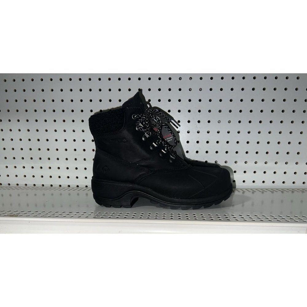 Wolverine Frost Womens Leather Waterproof Insulated Winter Snow Boots Size 8